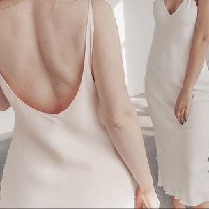 Blush pink slip dress (Naked Dress) Size M is sold out😭